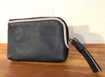 츠치야 가방 네이비 가죽 코인 케이스