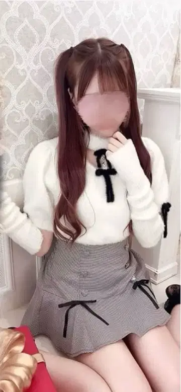 모에냥 시마무라 콜라보 암커버 포함 니트 풀오버