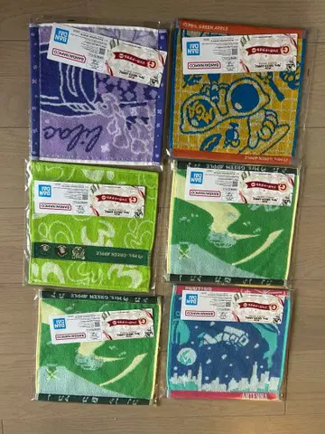 캐릭터 타월 세트 6개