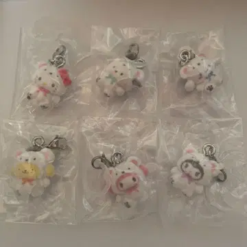 산리오 포근포근 스노우 마커 액세서리 컴플리트 세트 전 6종