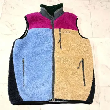 AIGLE 에이글 보아 베스트 집업 자수 로고 XS