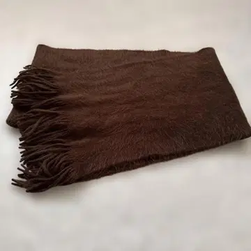 다크 브라운 프린지 머플러
