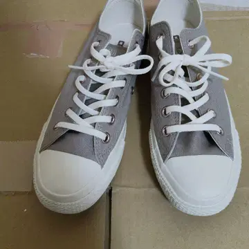 [ 1회 착용 ] CONVERSE 그레이 로우컷 스니커즈 올스타