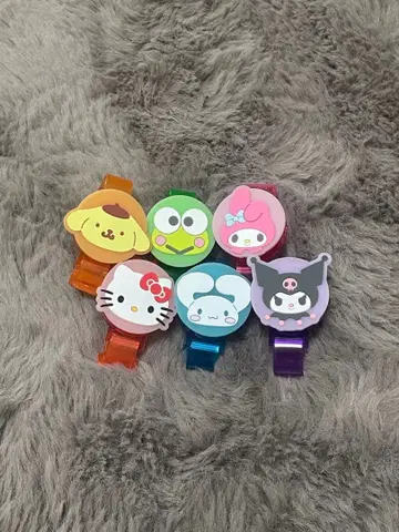 산리오 캐릭터 가챠가챠 6개 세트