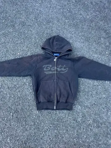 Bott 후드 부착 후드티 블랙 네이비 컬러 지퍼 후드티