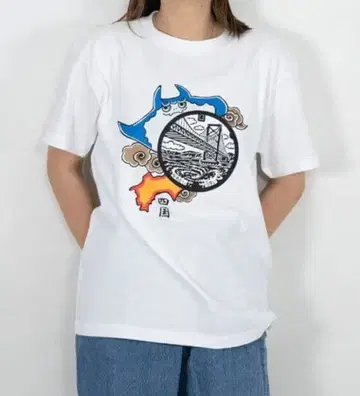 나루토시 맨홀 T셔츠 S 사이즈