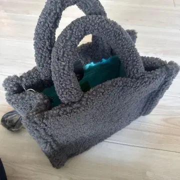 복슬복슬 가방 카와카미 모모코 보아 토트백 숄더 그레이