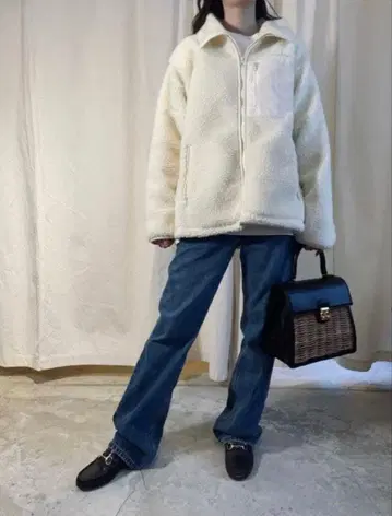 preloved x Lee 콜라보 플리스 자켓