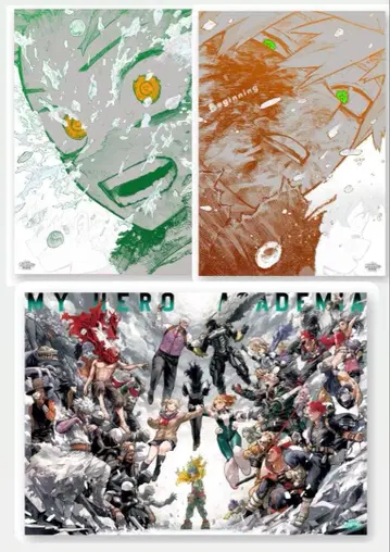 히로아카 원화전 A2 아트 포스터 B2 키 비주얼 포스터 세트