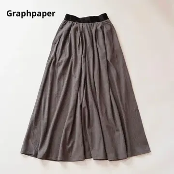 Graphpaper 그라프 페이퍼 롱 스커트 그레이 size00