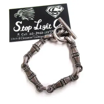 초기 STOP LIGHT 스톱라이트 코핀 팔찌 실버