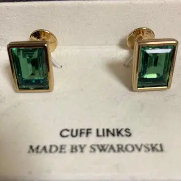 Swarovski 에메랄드 그린 커프스 링크