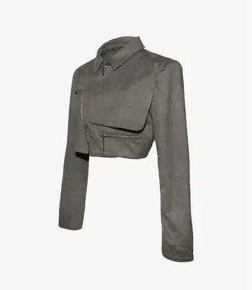 theredthread S suede cutout jacket