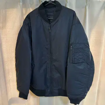 유니클로 블랙 MA-1 플라이트 자켓 미사용 새상품 XXL