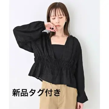 슬로브 이에나 드로스트 개더 블라우스