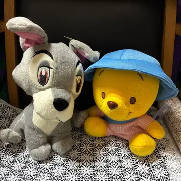 디즈니 101마리 강아지 이야기 카드놀이와 푸우 유치원 봉제 인형