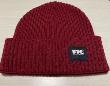 FTC 로고 비니 니트 모자 빨간색 버건디 와인 레드