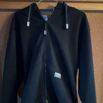 PRO CLUB 블랙 지퍼 후드티