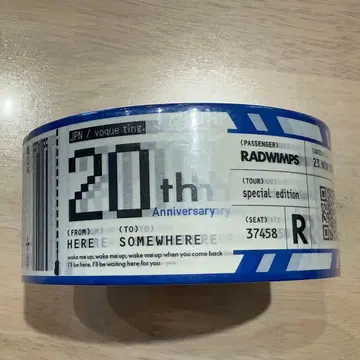RADWIMPS 행선지 없는 티켓형 테이프 굿즈 아뉴