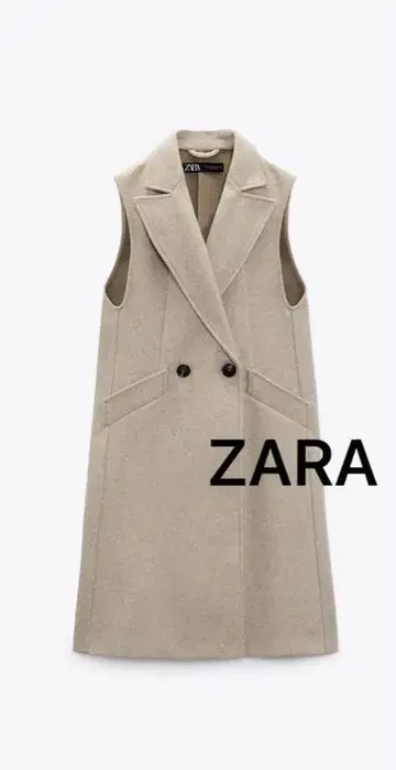 ZARA 자라 지레 코트 아우터 베스트 롱