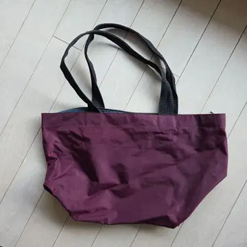 Herve Chapelier 퍼플 보트형 토트백