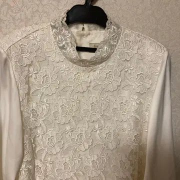 레이스 블라우스 화이트 예복