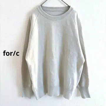 for/c M 코튼 니트 라이트 그레이 여성용