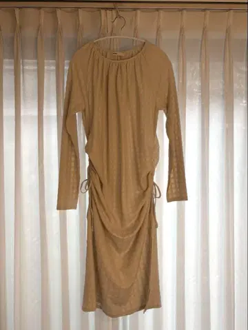 BLACK BY MOUSSY 사이드개더 원피스