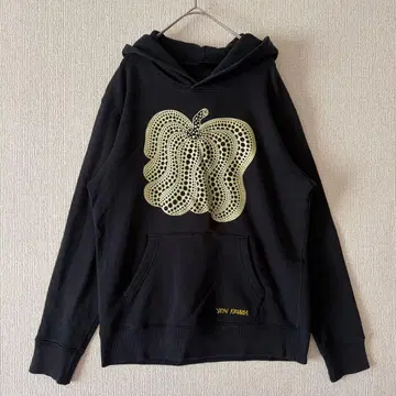 유니클로 x 쿠사마 야요이 / 블랙 후드티 호박 패턴 M