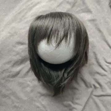 인형 가발 9인치 블랙 그레이