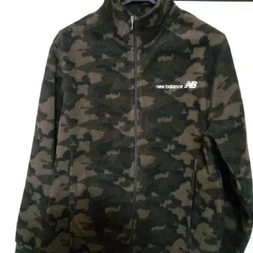 new balance 플리스 자켓 사이즈 M 브라운 카모플라주