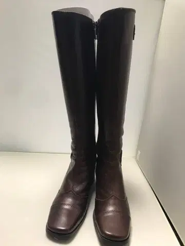 ing 다크 브라운 가죽 롱 부츠 23.5cm