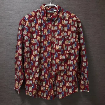 WILLOWBEND 프린트 패턴 셔츠 L 사이즈 80~90's