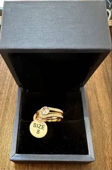 엘레강트 로즈 골드링 사이즈 8