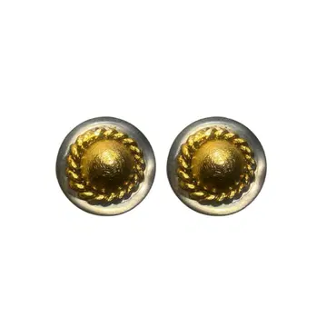 영국 부품 현지 구매 골드 장식 원형 귀찌