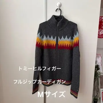 타미힐피거 지퍼 가디건