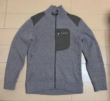 레어 상품 몽벨 미텔레기 풀 집업 스웨터 울 100% M 사이즈