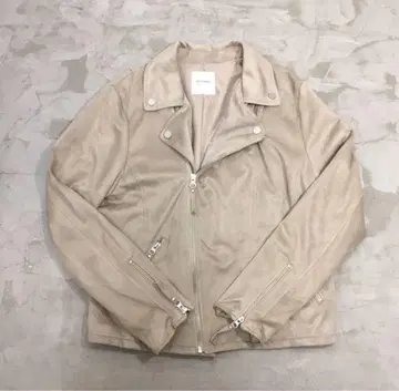 BACK NUMBER 베이지 라이더 자켓 M