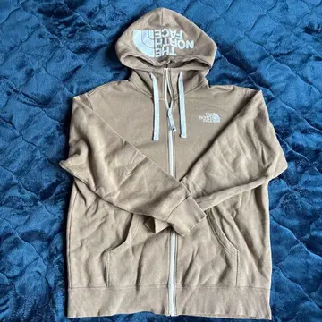THE NORTH FACE 베이지 풀 집업 후드티 XL