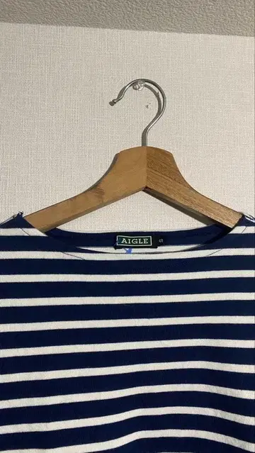 AIGLE 스트라이프 보더 긴팔 티셔츠 S 사이즈 겨울 이너