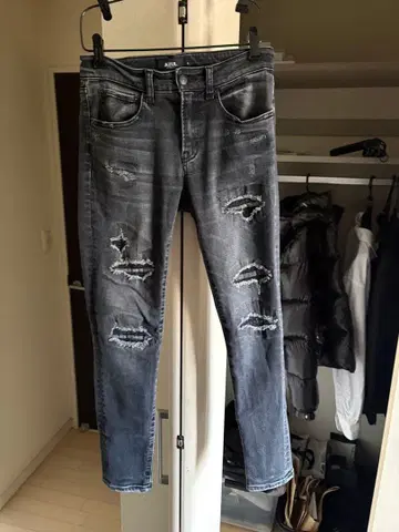 AZUL 블랙 스키니 데님 S