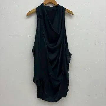 드레이프 슬리브리스 원피스 38 여성용 일본제 미니 원피스