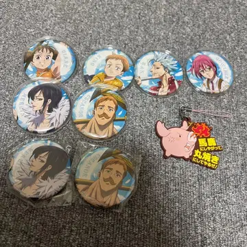 일곱개의 대죄 캔뱃지 키링 9개 세트