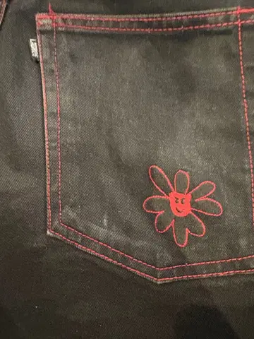 [초레어] 라브로스 빨간색 스티치 데님 정품