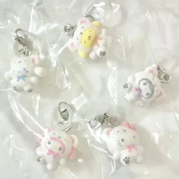 미개봉 새상품 산리오 포근포근 스노우 메지루시 액세서리 캡슐 토이