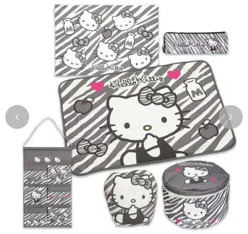 아베일 산리오 해피백 6종 세트 제브라 패턴 헬로키티