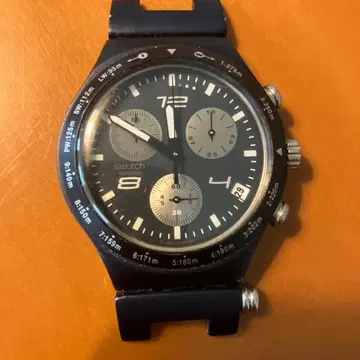 Swatch Irony 크로노그래프 네이비 손목시계