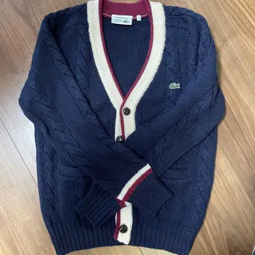 Lacoste 케이블 니트 가디건 사이즈 1