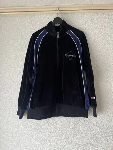 Champion 벨벳 자켓 블랙