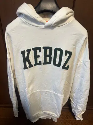 Keboz 후드 부착 후드티 XL 화이트